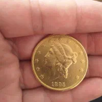 سکه طلا دو عقاب آمریکایی بیست دلاری عیار 900