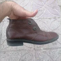کفش نیم بوت چرم خالص