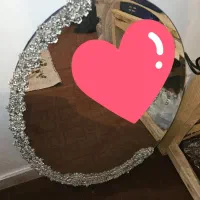 آیینه و شمعدان با پایه سنگی|صنایع دستی و سایر لوازم تزئینی|بروجن, |دیوار