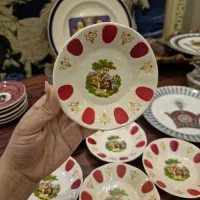 نلبکی ثریا نعلبکی بشقاب قدیمی آنتیک  دنسی