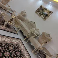 مبل کلاسیک هفت نفره چوب راش و غذاخوری