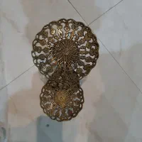 دیس پذیرایی طلایی و ساعت نقره ای برنزی|صنایع دستی و سایر لوازم تزئینی|تهران, شهرک فردوس (حسینی)|دیوار