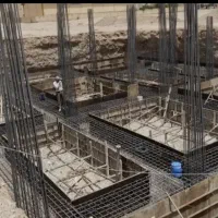 آرماتور بندی و اجرای سقف فلزی