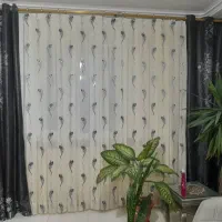 پرده حریر سه متری|پرده، رانر، رومیزی|چابهار, |دیوار