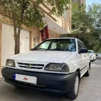 پراید سفید صبا مدل ۸۷ دوگانه کارخانه منبع گاز نو