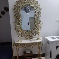 ایینه شمعدان سالم سالم تمیز شیک برای عروس