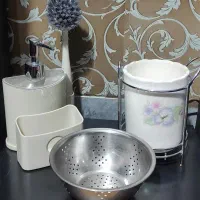 ست کامل روی سینک ظرفشویی|آب‌چکان و نظم‌دهنده ظروف|همدان, |دیوار