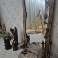 ست آیینه کنسول و شمعدان