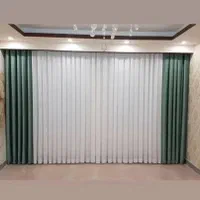 انواع پرده های توری پلیسه ای پانچی زبرا مینمال|پرده، رانر، رومیزی|اردبیل, |دیوار