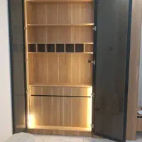 ساخت کمد دیواری تخت کمجا کافه بار تولید سفارشی|جاکفشی، کمد، دراور|تهران, نیلوفر|دیوار