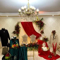 گل آرایی جایگاه عروس وداماد وبادکنک آرایی