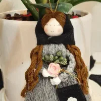 عروسک مکرومه|صنایع دستی و سایر لوازم تزئینی|کیش, |دیوار