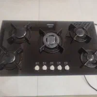 گاز تو کار 5 شعله استیل البرز قطعات ساباف ایتالیا|اجاق گاز و لوازم برقی پختوپز|گرمدره, |دیوار