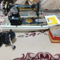 چرخ خیاطی برقی و دستی شیر نشان قدیمی نو
