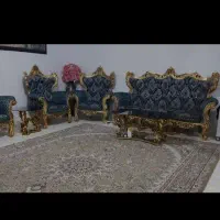 مبل سلطنتی9نفره سالم|مبلمان خانگی و میز عسلی|کرمانشاه, |دیوار