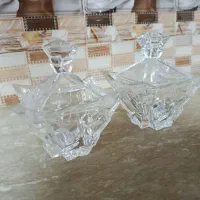 قندان و شکلات خوری کریستال