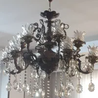 لوستربرنز ۱۲ شاخه|لوستر و چراغ آویز|قم, آزادگان|دیوار