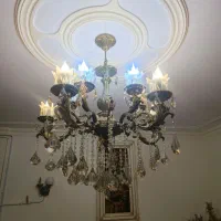 لوستر برنز ۵ شاخه دوبل ۱۰ لامپه