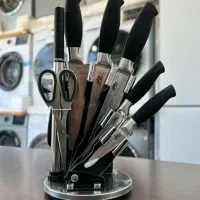 سرویس چاقو تمام استیل و رنگ بندی کارد و ساطور|ظروف پخت‌وپز|مشهد, گلشور|دیوار