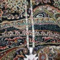 گردنبند کارتیر و پلاک نگین دار