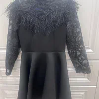 پیراهن مجلسی و کت چرم