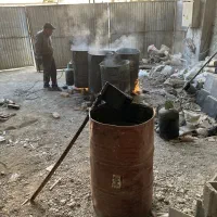 بشکه بنایی  بشکه قیر کاری  ۸ عدد یکجا