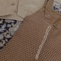 کاپشن شلوار و کت و سرهمی بافت