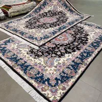 فرش دستباف (بساک)جفت ۶ م طرح سالاری گل ابریشم|فرش|مشکین‌دشت, |دیوار