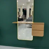 ست آینه بک لایت و کنسول دو کشو طرح تابان