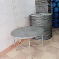 میز گرد گالوانیزه  یکجا هر عدد 3/900/000 م  زارع
