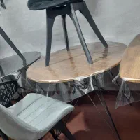 میز‌جمع‌شوصفحه‌گردومربع|میز و صندلی غذاخوری|حمیدیا, |دیوار