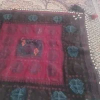 یک طاقه سفره وگلیمچه کرمانی دست باف اصیل|گلیم، جاجیم، گبه|بردسیر, |دیوار