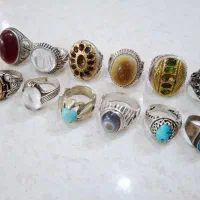 انگشتر نقره جدید و قدیمی