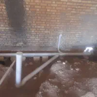 تاسیسات ساختمانی) (لوله کشی آب وفاضلاب)|خدمات پیشه و مهارت|ایذه, |دیوار