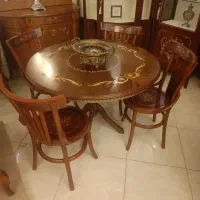 میز نهار خوری چهار نفره تمام چوب(تکی بدون صندلی)
