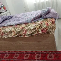 تخت و پاتختی با خوشخواب و چوب نراد دستی ساز|تخت و سرویس خواب|رشت, پل تالشان|دیوار