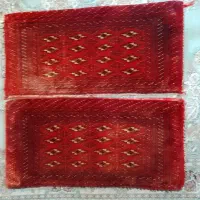 یک جفت پشتی دستبافت ترکمن اصل