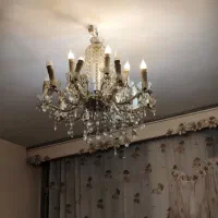 لوستر کریستالی ۱۵ شعله