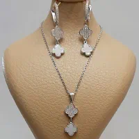 سرویس کامل نقره ( گردنبند و گوشواره و انگشتر)