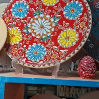 دیوارکوب سفالی میناکاری|صنایع دستی و سایر لوازم تزئینی|تهران, نظام‌آباد|دیوار