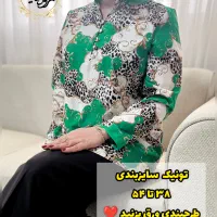 تونیک قد بلند سایز بزرگ عیدانه کالکشن مجلسی