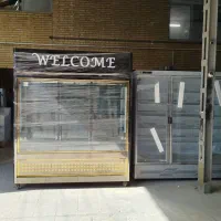 یخچال ویترینی/استیل/دوطرف نما/مرغی/فروشگاه|فروشگاه و مغازه|اصفهان, درب کوشک|دیوار