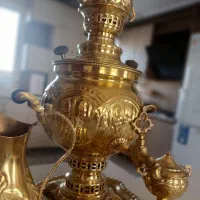 سماور زغالی پنج تیکه برنج