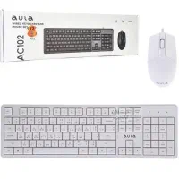موس و کیبورد سیم دار سفید مدل Aula AC105|قطعات و لوازم جانبی رایانه|یزد, |دیوار