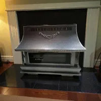 بخاری گازی پولار ۱۰۰۰۰ طرح شومینه نقره ای