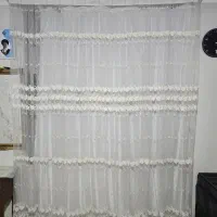 پرده حریر توری دانتل