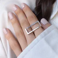 انگشتر تمام استیل رنگ ثابت