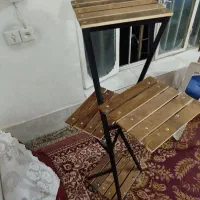 استند  فلزی چوبی