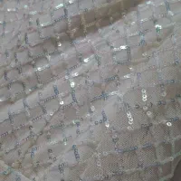 لباس مجلسی تمام پولک رنگ سفیدصدفی نو|لباس|رباطکریم, نصیرشهر|دیوار