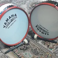 دوعددطبل تمیز درحدنو به قطر ۴۰ سانت بادودسته طبل